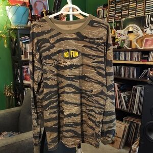 No Fun Camouflage Long Sleeve Shirt XL